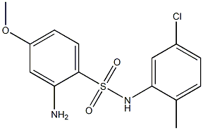 2-amino-N-(5-chloro-2-methylphenyl)-4-methoxybenzene-1-sulfonamide 구조식 이미지