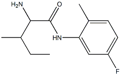 2-amino-N-(5-fluoro-2-methylphenyl)-3-methylpentanamide 구조식 이미지