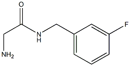 2-amino-N-[(3-fluorophenyl)methyl]acetamide Structure