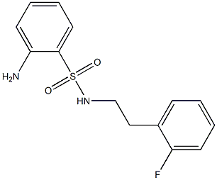 2-amino-N-[2-(2-fluorophenyl)ethyl]benzene-1-sulfonamide Structure