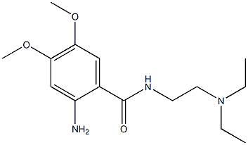 2-amino-N-[2-(diethylamino)ethyl]-4,5-dimethoxybenzamide 구조식 이미지