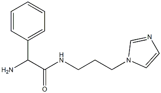 2-amino-N-[3-(1H-imidazol-1-yl)propyl]-2-phenylacetamide Structure