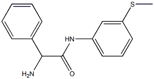 2-amino-N-[3-(methylthio)phenyl]-2-phenylacetamide 구조식 이미지