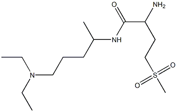 2-amino-N-[5-(diethylamino)pentan-2-yl]-4-methanesulfonylbutanamide 구조식 이미지