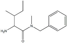 2-amino-N-benzyl-N,3-dimethylpentanamide Structure