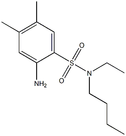2-amino-N-butyl-N-ethyl-4,5-dimethylbenzene-1-sulfonamide 구조식 이미지