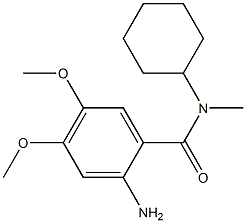 2-amino-N-cyclohexyl-4,5-dimethoxy-N-methylbenzamide 구조식 이미지