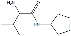 2-amino-N-cyclopentyl-3-methylbutanamide Structure