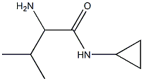 2-amino-N-cyclopropyl-3-methylbutanamide Structure