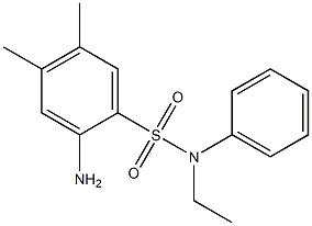 2-amino-N-ethyl-4,5-dimethyl-N-phenylbenzene-1-sulfonamide Structure