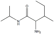 2-amino-N-isopropyl-3-methylpentanamide Structure