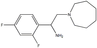 2-azepan-1-yl-1-(2,4-difluorophenyl)ethanamine Structure