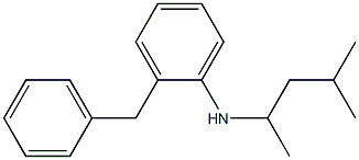 2-benzyl-N-(4-methylpentan-2-yl)aniline 구조식 이미지