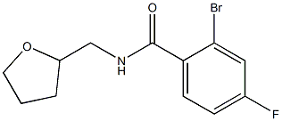 2-bromo-4-fluoro-N-(tetrahydrofuran-2-ylmethyl)benzamide Structure