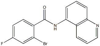 2-bromo-4-fluoro-N-quinolin-5-ylbenzamide 구조식 이미지