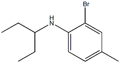 2-bromo-4-methyl-N-(pentan-3-yl)aniline Structure