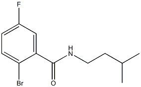 2-bromo-5-fluoro-N-(3-methylbutyl)benzamide 구조식 이미지