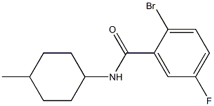 2-bromo-5-fluoro-N-(4-methylcyclohexyl)benzamide 구조식 이미지