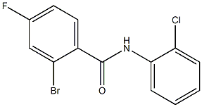 2-bromo-N-(2-chlorophenyl)-4-fluorobenzamide Structure