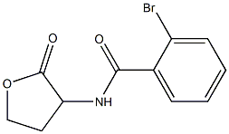 2-bromo-N-(2-oxooxolan-3-yl)benzamide 구조식 이미지