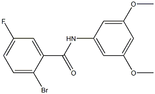 2-bromo-N-(3,5-dimethoxyphenyl)-5-fluorobenzamide Structure