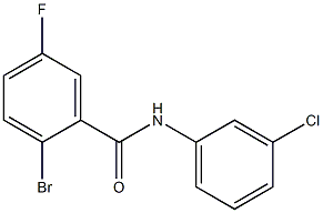 2-bromo-N-(3-chlorophenyl)-5-fluorobenzamide Structure