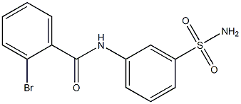 2-bromo-N-(3-sulfamoylphenyl)benzamide Structure
