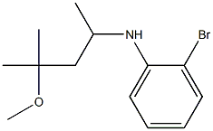 2-bromo-N-(4-methoxy-4-methylpentan-2-yl)aniline 구조식 이미지