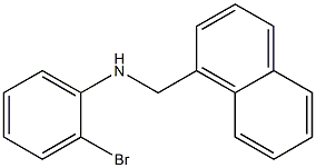 2-bromo-N-(naphthalen-1-ylmethyl)aniline 구조식 이미지