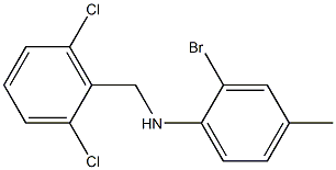 2-bromo-N-[(2,6-dichlorophenyl)methyl]-4-methylaniline Structure