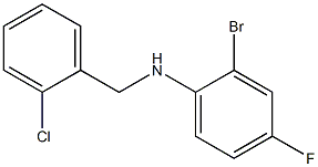 2-bromo-N-[(2-chlorophenyl)methyl]-4-fluoroaniline 구조식 이미지