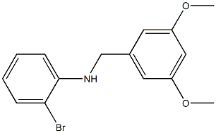 2-bromo-N-[(3,5-dimethoxyphenyl)methyl]aniline Structure