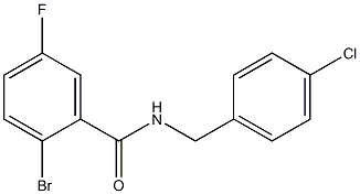 2-bromo-N-[(4-chlorophenyl)methyl]-5-fluorobenzamide Structure
