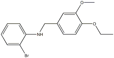 2-bromo-N-[(4-ethoxy-3-methoxyphenyl)methyl]aniline Structure