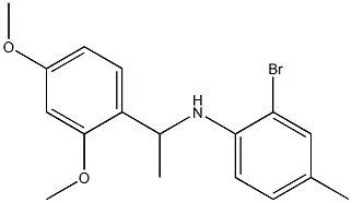 2-bromo-N-[1-(2,4-dimethoxyphenyl)ethyl]-4-methylaniline Structure