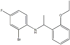 2-bromo-N-[1-(2-ethoxyphenyl)ethyl]-4-fluoroaniline Structure