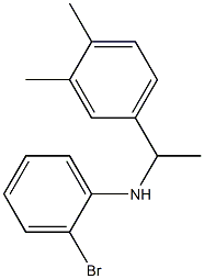 2-bromo-N-[1-(3,4-dimethylphenyl)ethyl]aniline 구조식 이미지