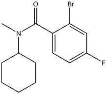 2-bromo-N-cyclohexyl-4-fluoro-N-methylbenzamide 구조식 이미지