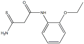 2-carbamothioyl-N-(2-ethoxyphenyl)acetamide 구조식 이미지