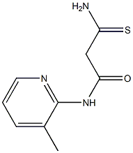 2-carbamothioyl-N-(3-methylpyridin-2-yl)acetamide 구조식 이미지