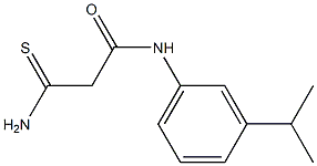 2-carbamothioyl-N-[3-(propan-2-yl)phenyl]acetamide Structure