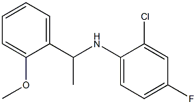 2-chloro-4-fluoro-N-[1-(2-methoxyphenyl)ethyl]aniline Structure