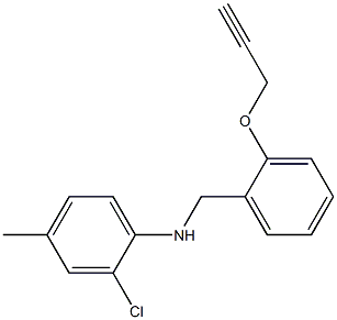 2-chloro-4-methyl-N-{[2-(prop-2-yn-1-yloxy)phenyl]methyl}aniline 구조식 이미지