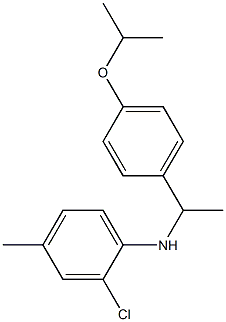 2-chloro-4-methyl-N-{1-[4-(propan-2-yloxy)phenyl]ethyl}aniline Structure