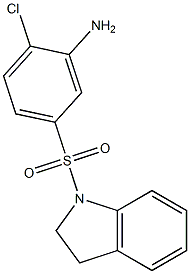 2-chloro-5-(2,3-dihydro-1H-indole-1-sulfonyl)aniline 구조식 이미지