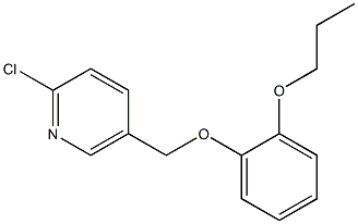 2-chloro-5-(2-propoxyphenoxymethyl)pyridine 구조식 이미지