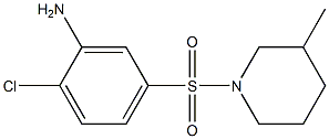 2-chloro-5-[(3-methylpiperidine-1-)sulfonyl]aniline 구조식 이미지