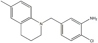2-chloro-5-[(6-methyl-1,2,3,4-tetrahydroquinolin-1-yl)methyl]aniline 구조식 이미지