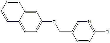 2-chloro-5-[(naphthalen-2-yloxy)methyl]pyridine Structure