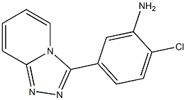 2-chloro-5-[1,2,4]triazolo[4,3-a]pyridin-3-ylaniline 구조식 이미지